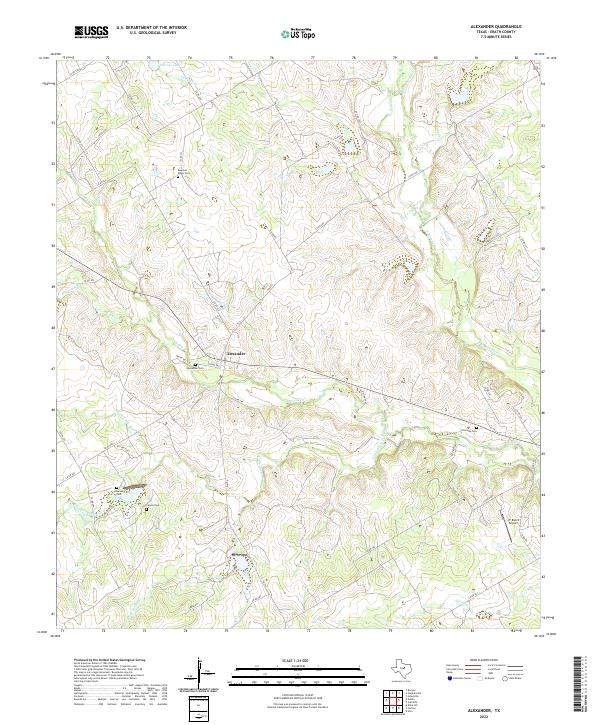 USGS Topographic Map – Alexander