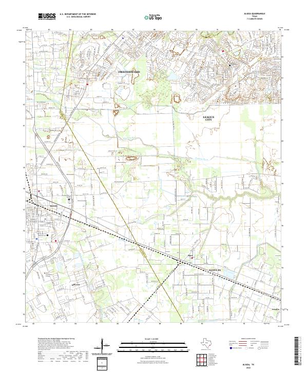 USGS Topographic Map – Algoa
