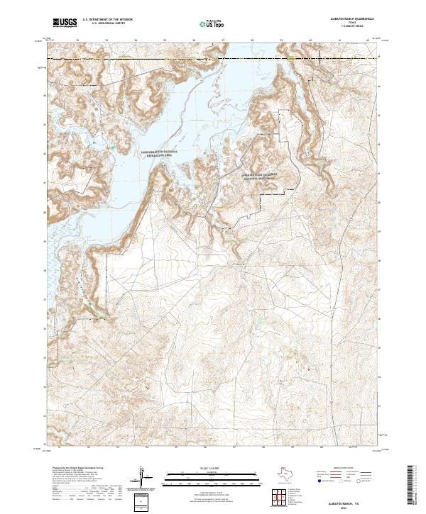 USGS Topographic Map – Alibates Ranch