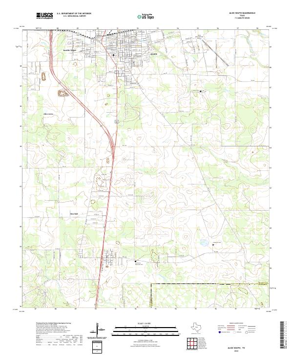 USGS Topographic Map – Alice South