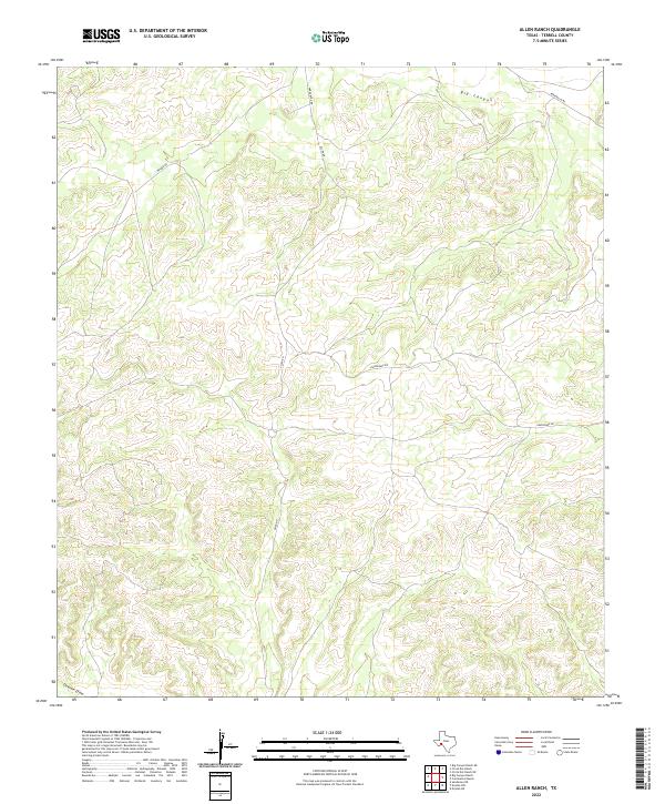 2022 Map of Allen Ranch, 2022 Print
