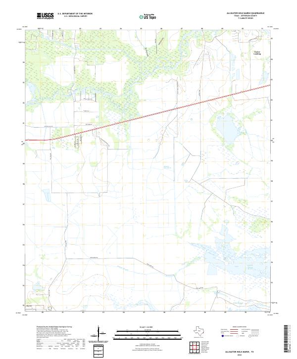 USGS Topographic Map – Alligator Hole Marsh