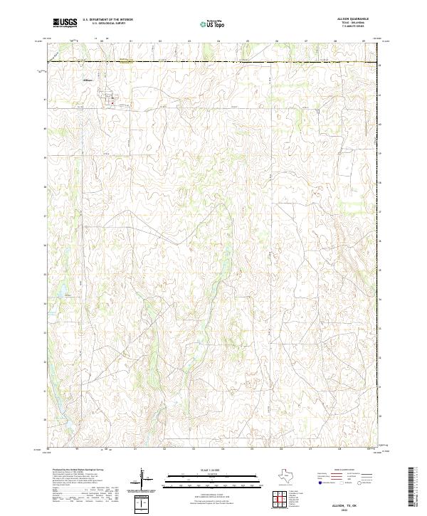 USGS Topographic Map – Allison