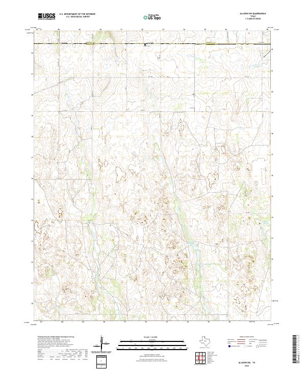 USGS Topographic Map – Allison SW