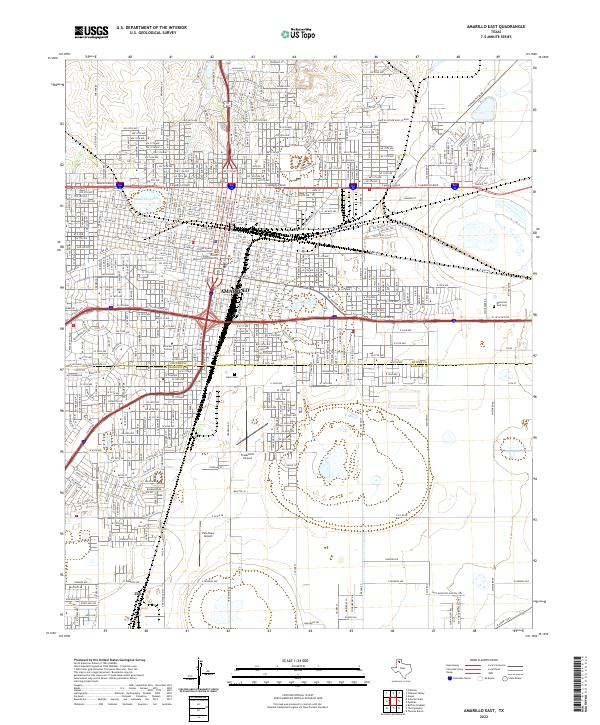 USGS Topographic Map – Amarillo East
