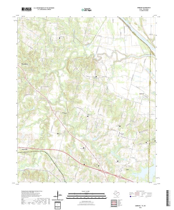 USGS Topographic Map – Ambrose