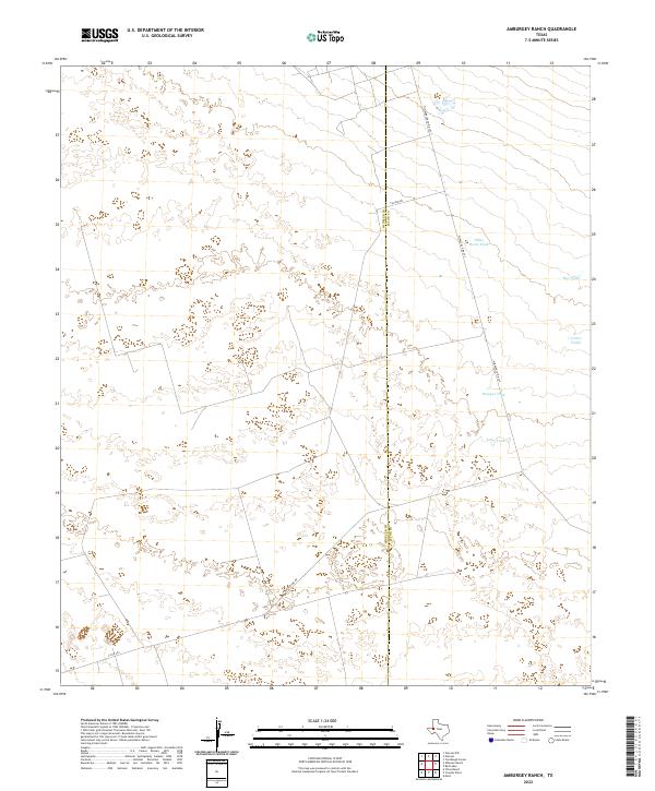 USGS Topographic Map – Amburgey Ranch