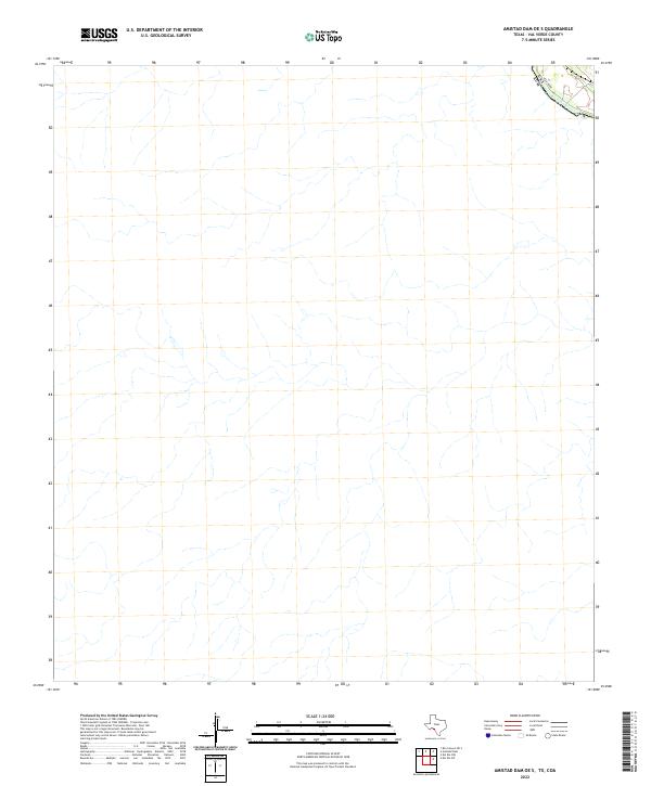 2022 Map of Amistad Dam OE S, 2022 Print