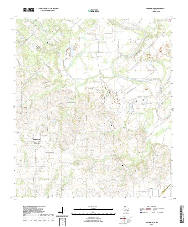 USGS Topographic Map – Ammannsville