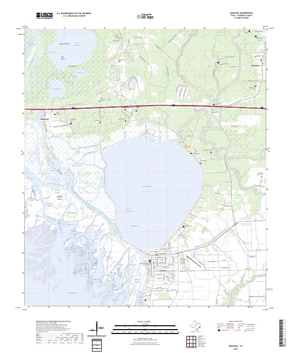 USGS Topographic Map – Anahuac
