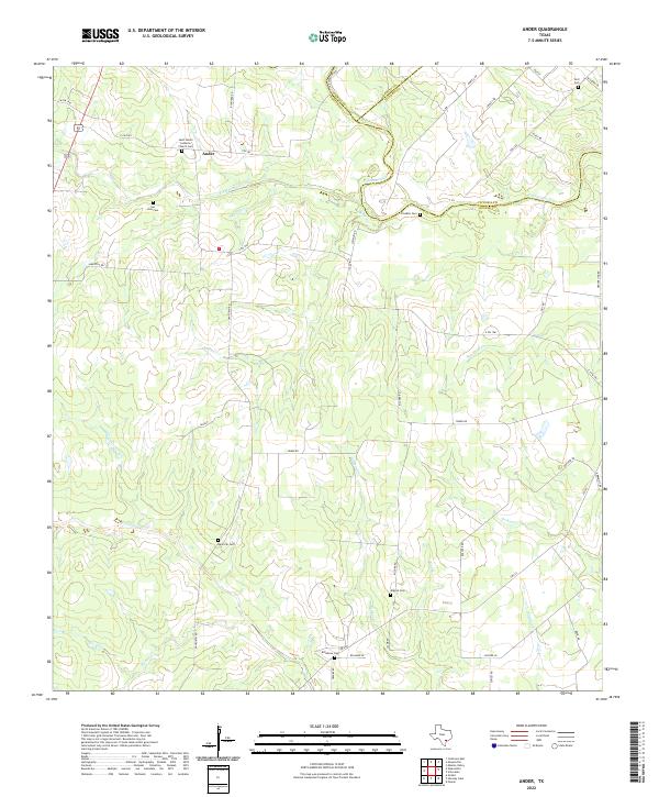 USGS Topographic Map – Ander