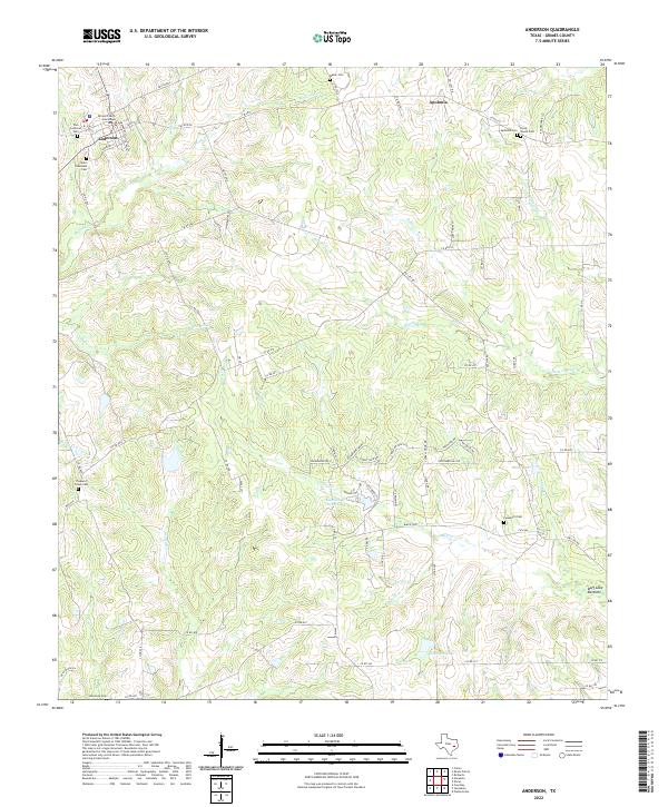 USGS Topographic Map – Anderson