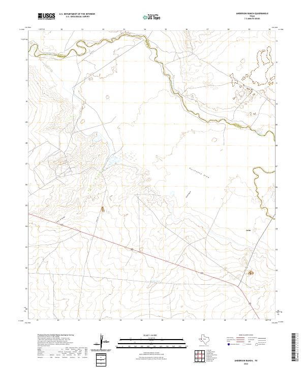 USGS Topographic Map – Anderson Ranch