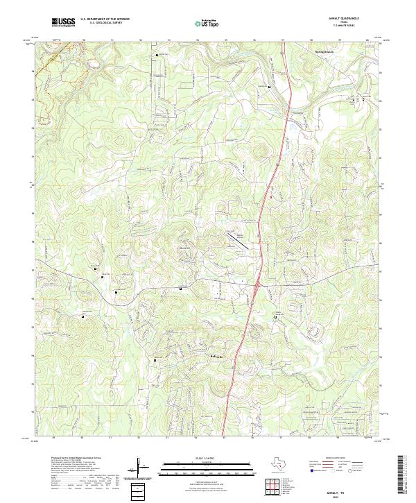 USGS Topographic Map – Anhalt