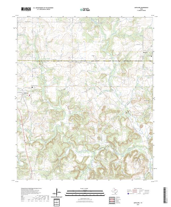 USGS Topographic Map – Antelope