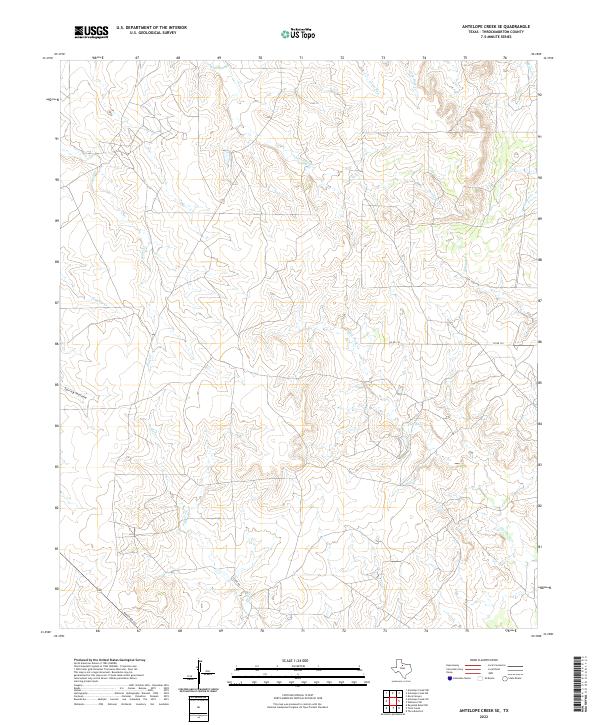 USGS Topographic Map – Antelope Creek SE