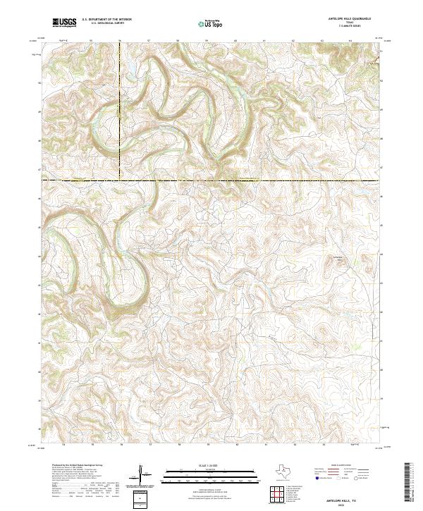 USGS Topographic Map – Antelope Hills