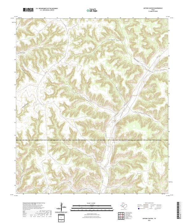 USGS Topographic Map – Antone Canyon