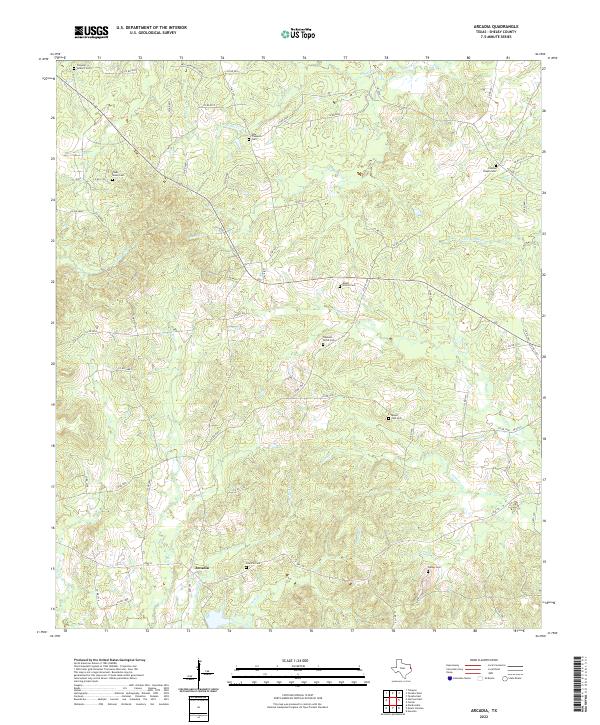 USGS Topographic Map – Arcadia