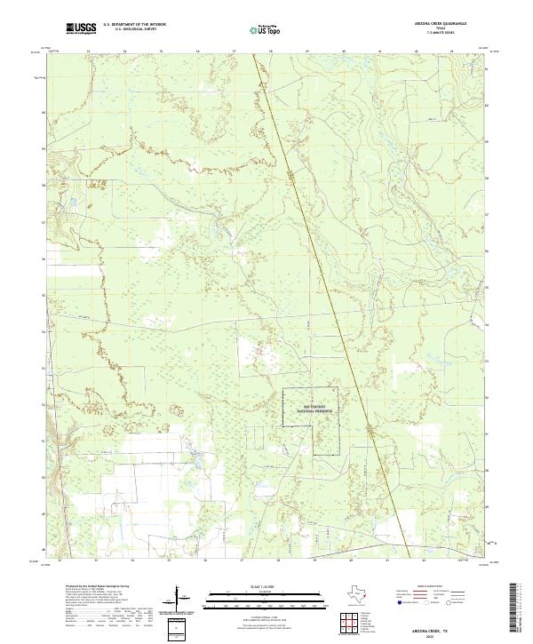 USGS Topographic Map – Arizona Creek
