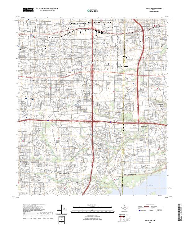 USGS Topographic Map – Arlington