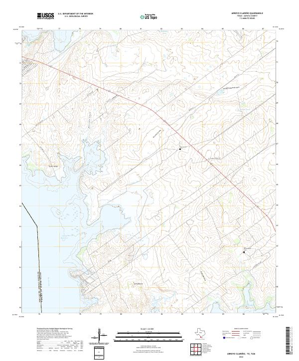 USGS Topographic Map – Arroyo Clareno