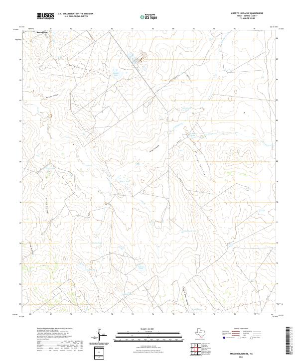 USGS Topographic Map – Arroyo Huisache