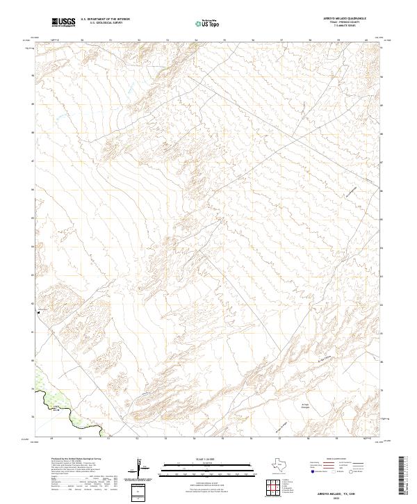 USGS Topographic Map – Arroyo Melado