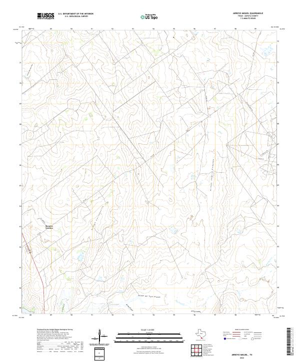 USGS Topographic Map – Arroyo Miguel