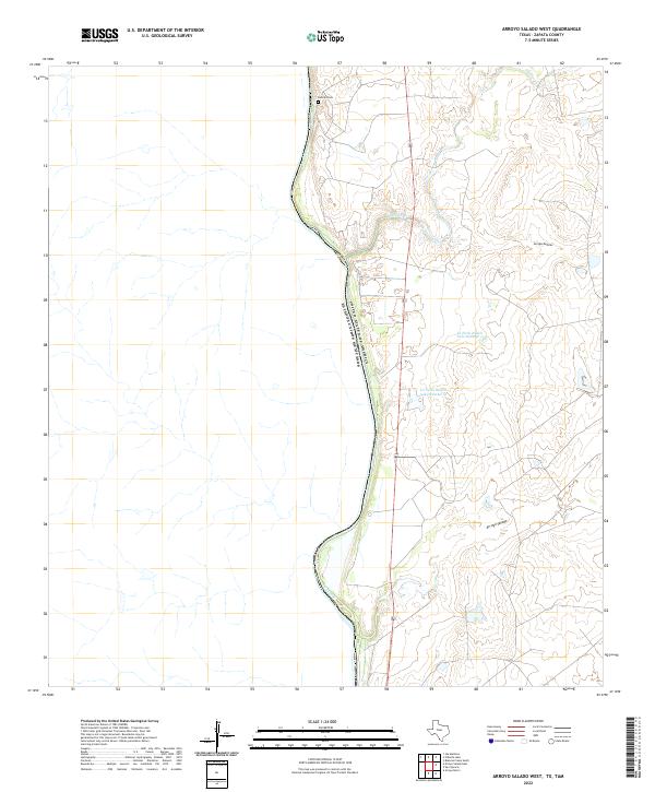 USGS Topographic Map – Arroyo Salado West