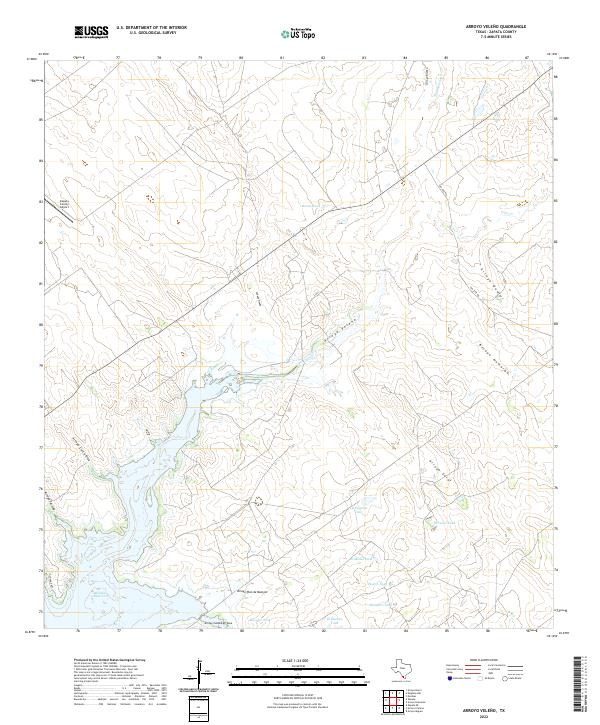 USGS Topographic Map – Arroyo Veleno