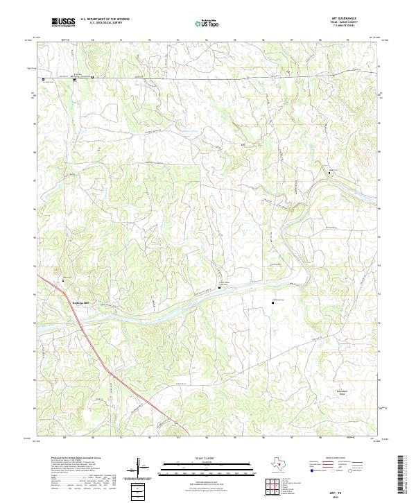 USGS Topographic Map – Art