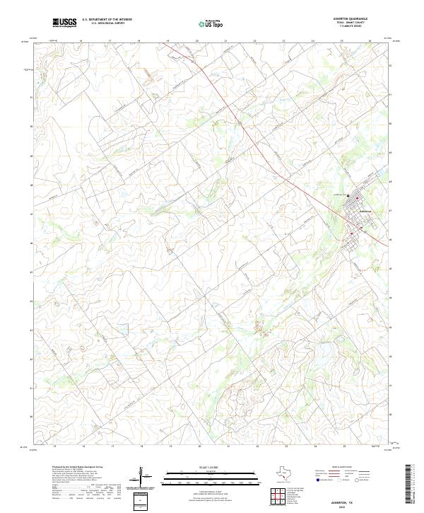 USGS Topographic Map – Asherton