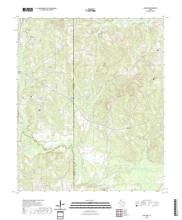 USGS Topographic Map – Ashland