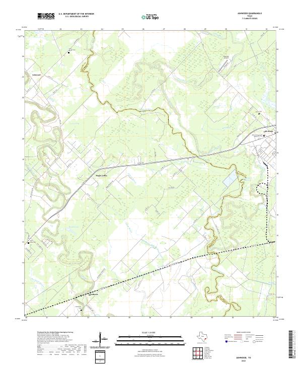 USGS Topographic Map – Ashwood