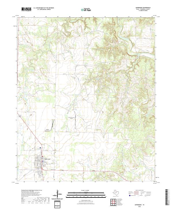 USGS Topographic Map – Aspermont