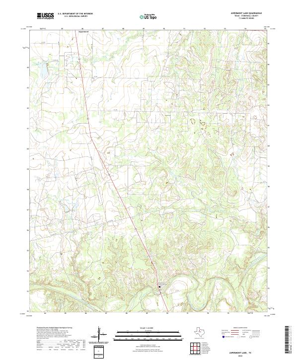 USGS Topographic Map – Aspermont Lake