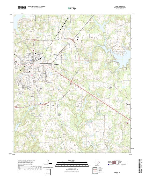USGS Topographic Map – Athens