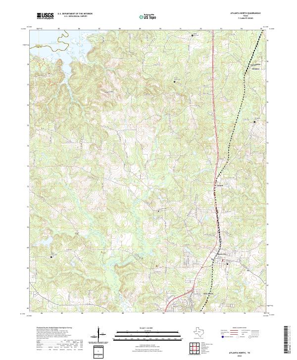 USGS Topographic Map – Atlanta North