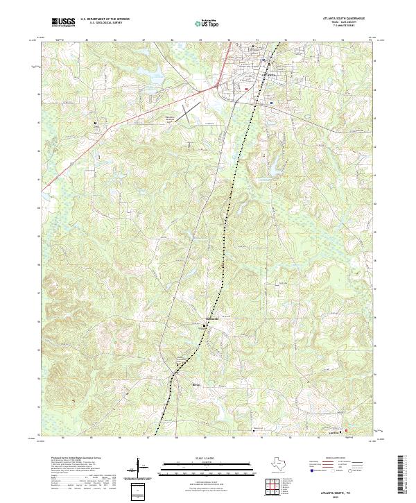 USGS Topographic Map – Atlanta South