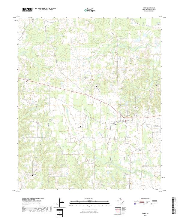 USGS Topographic Map – Avery