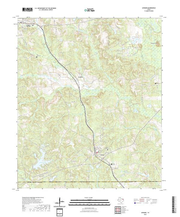 USGS Topographic Map – Avinger
