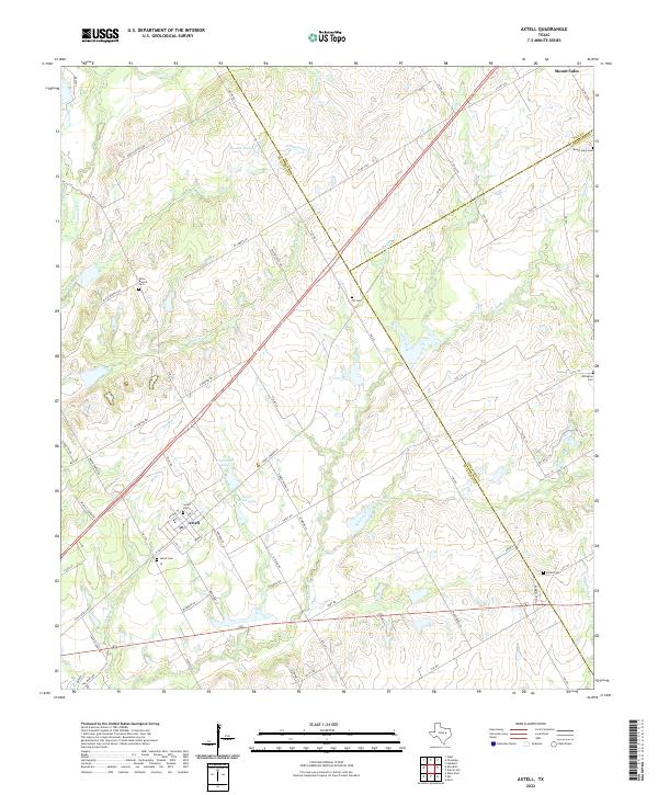 USGS Topographic Map – Axtell