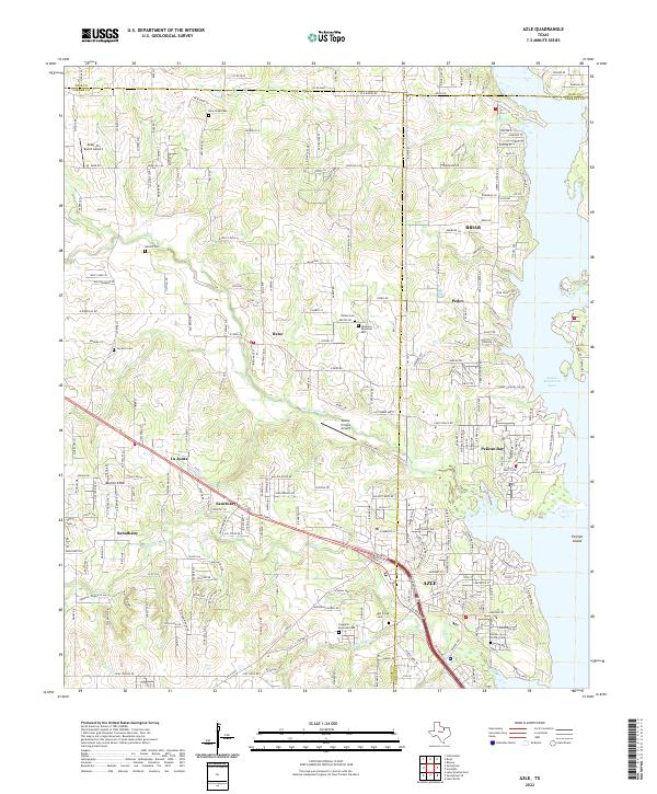 USGS Topographic Map – Azle
