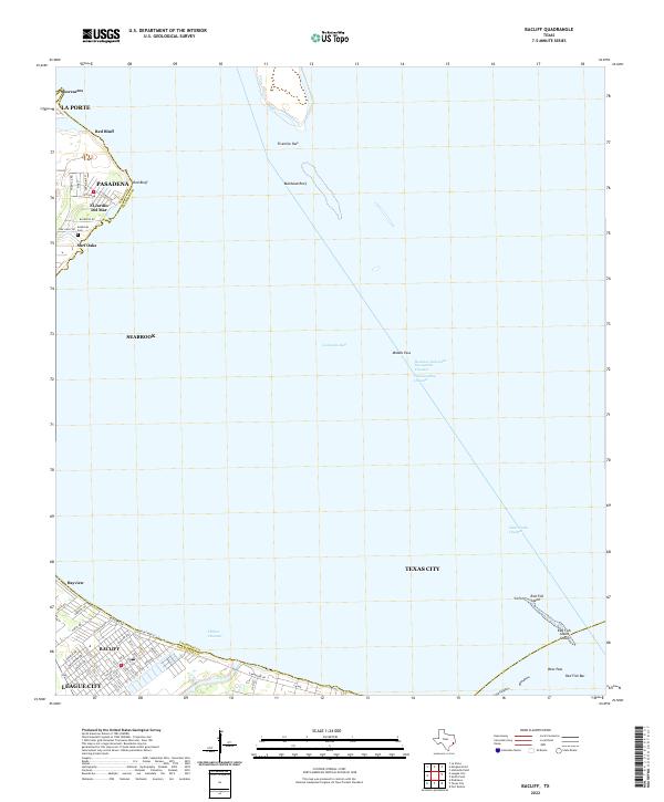USGS Topographic Map – Bacliff