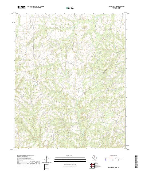 USGS Topographic Map – Badger Nest Tank