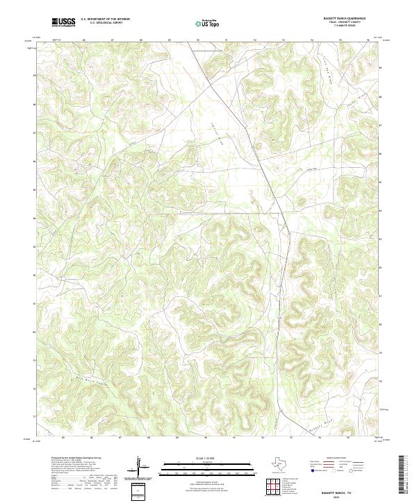 USGS Topographic Map – Baggett Ranch