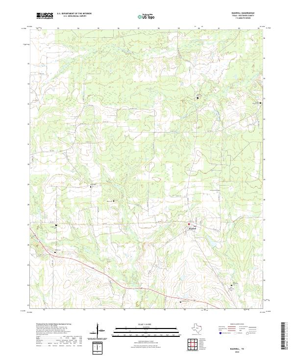 USGS Topographic Map – Bagwell