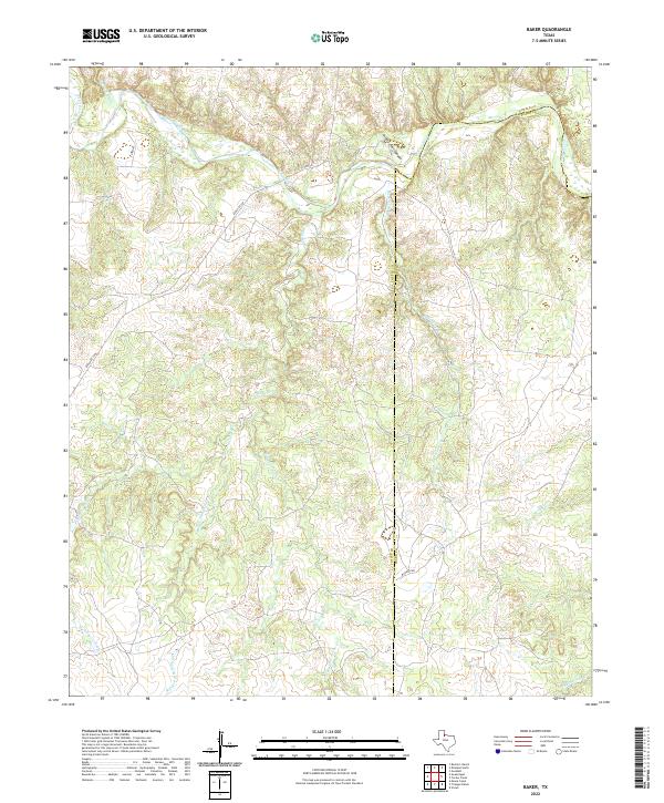 USGS Topographic Map – Baker