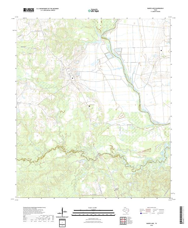 USGS Topographic Map – Baker Lake